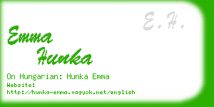 emma hunka business card